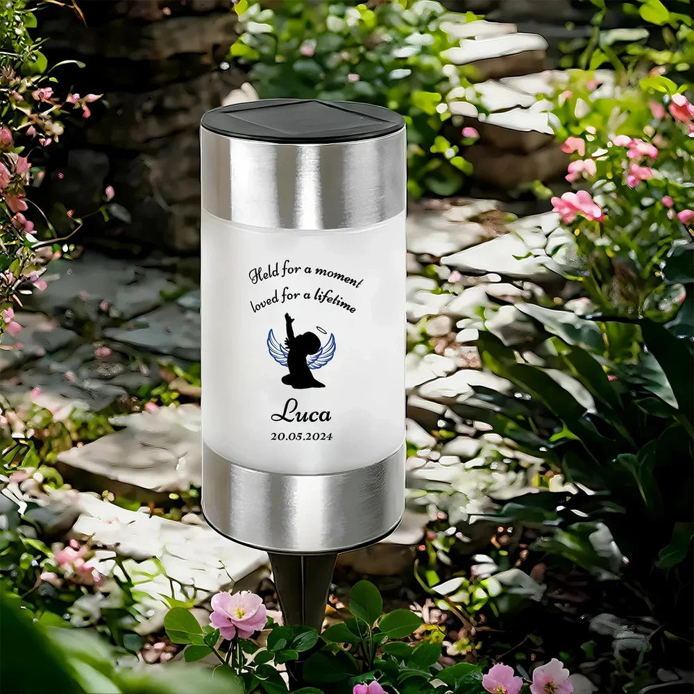 Personalized Angel Solar Garden Light