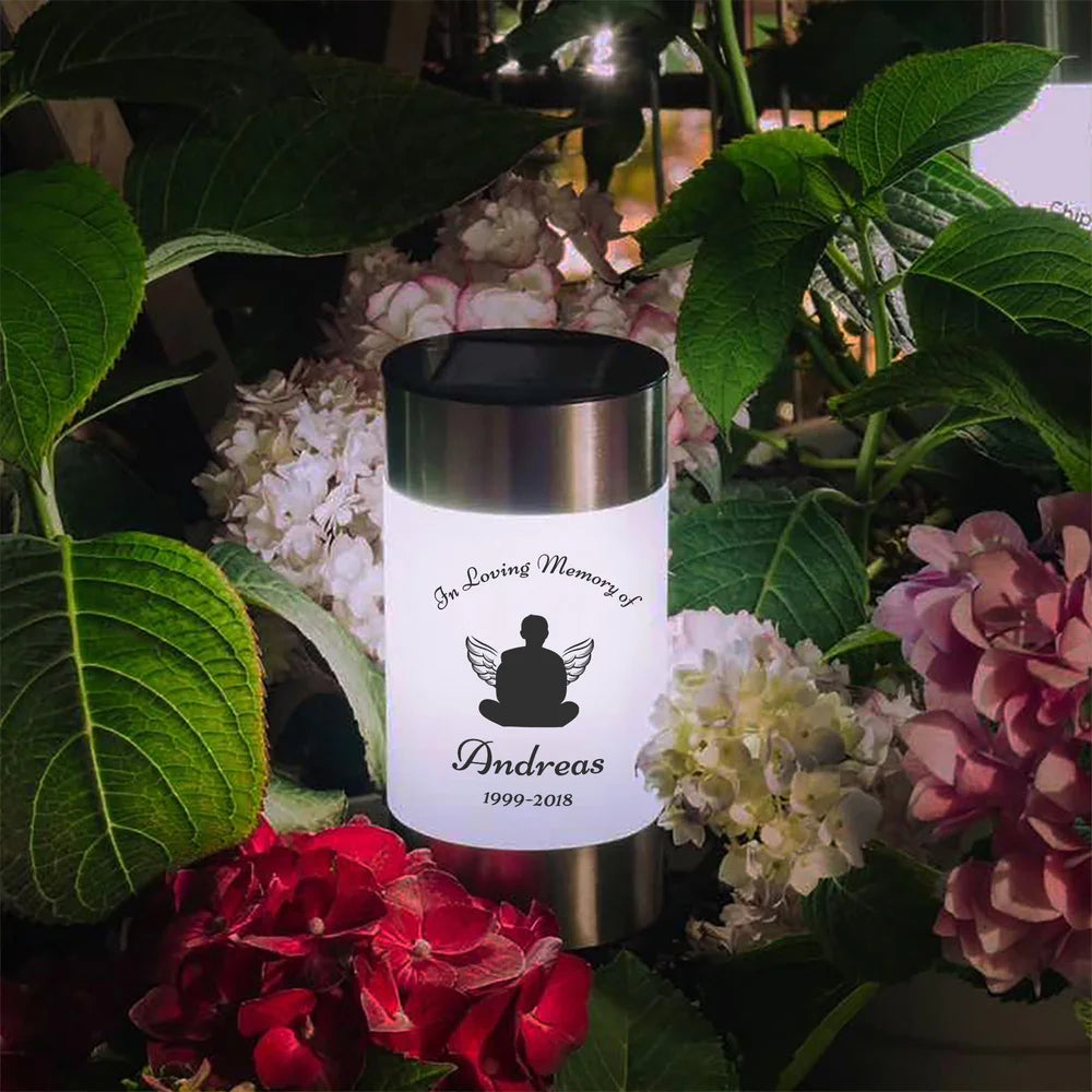 Personalized Angel Solar Garden Light